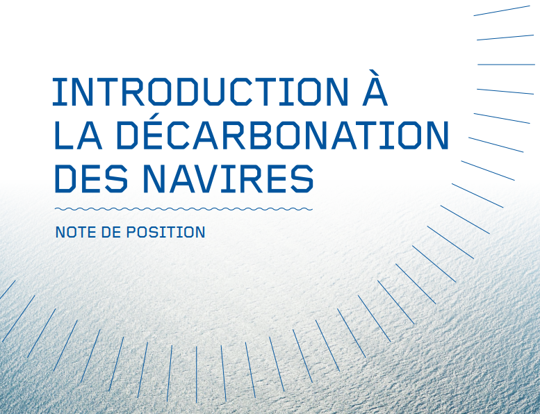 INTRODUCTION À LA DÉCARBONATION DES NAVIRES